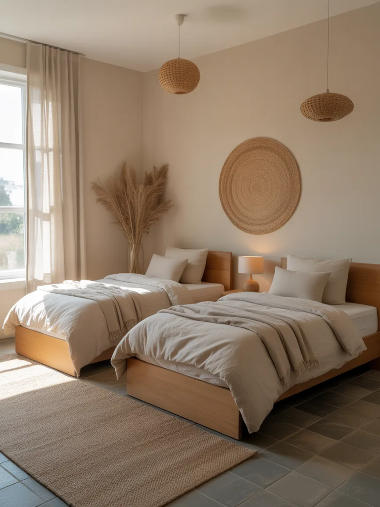 🌿 12 Minimalist Twin Bedroom Ideas for Clean Living
